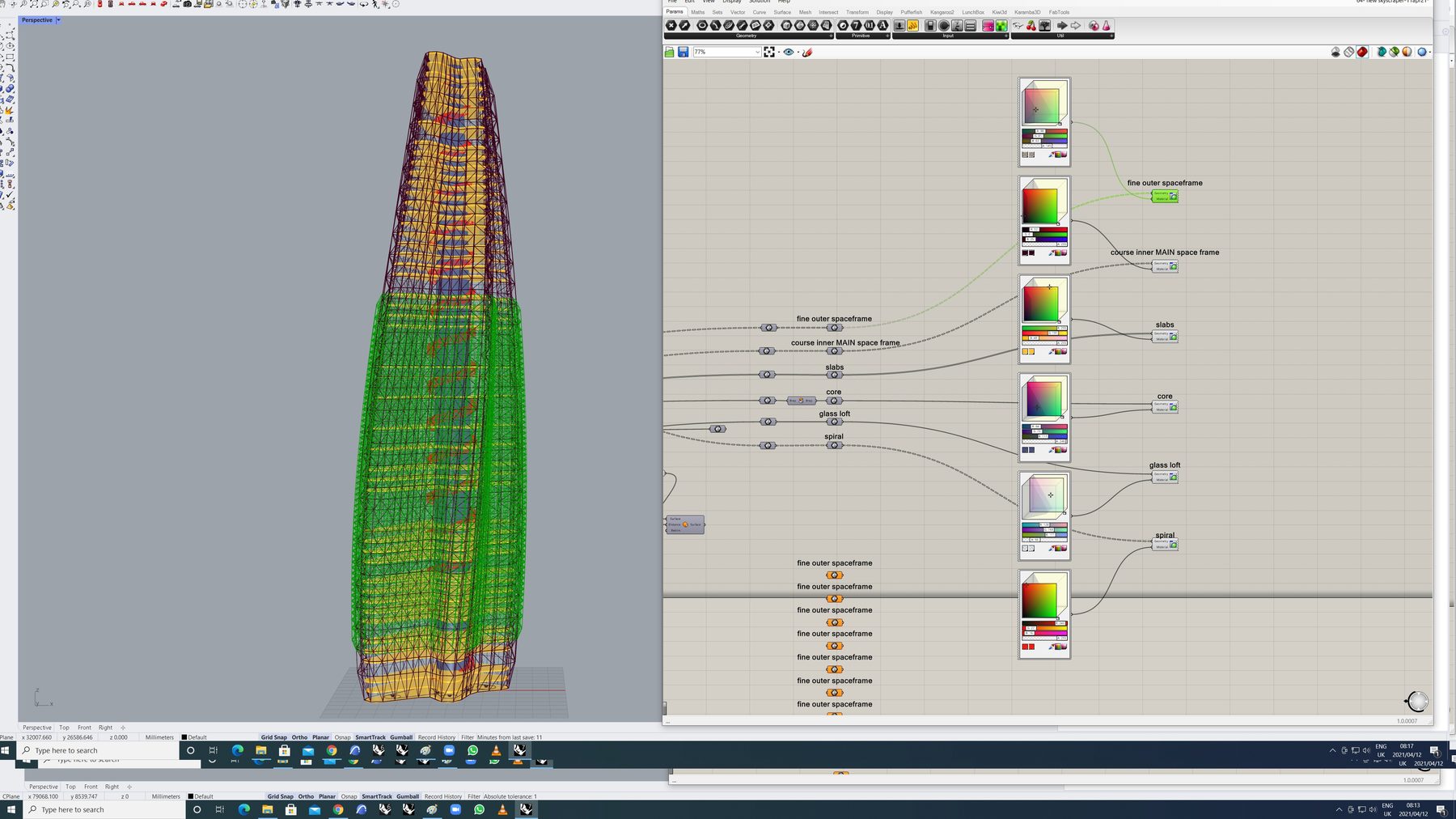 Grasshopper — structural analysis